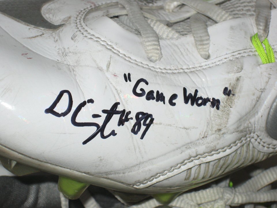 Devon Cajuste Stanford Cardinal Game Worn & Signed White & Silver Nike ...