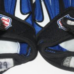 John Phillips Dallas Cowboys Game Worn & Signed Blue & Black Nike Gloves
