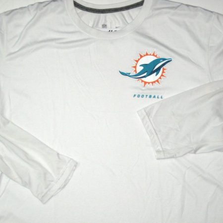 AJ Francis Training Worn Miami Dolphins #96 Long Sleeve Nike Shirt