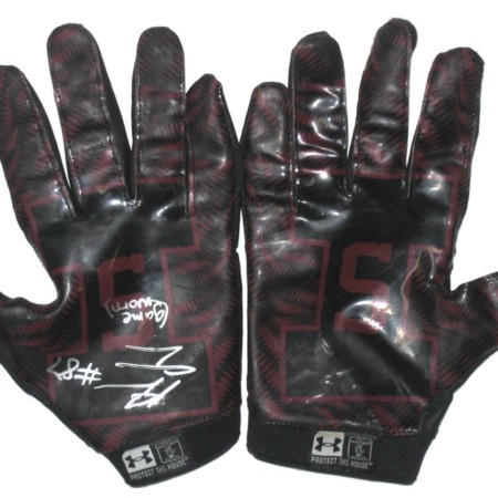 Adam Fuehne Game Worn Southern Illinois Salukis Under Armour Gloves