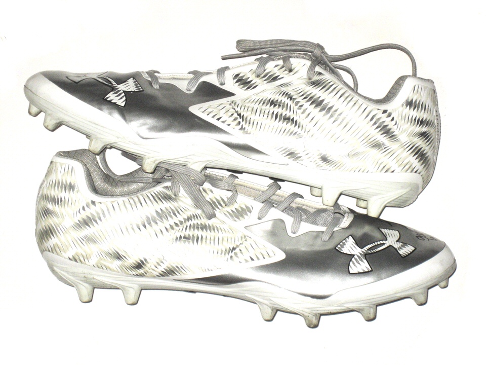 silver under armour cleats