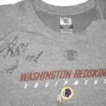 Darrel Young Pregame Worn & Signed Washington Redskins Equipment Reebok Shirt