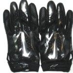 Darren Fells Arizona Cardinals Game Worn & Signed Black & Silver Nike 3XL Gloves