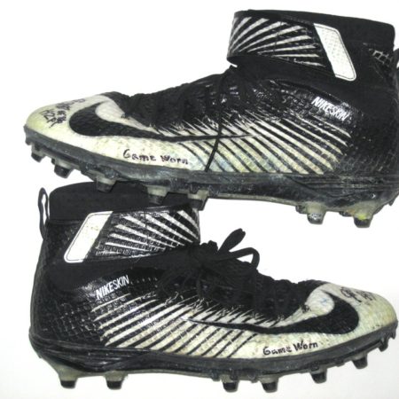 JP Holtz Pittsburgh Panthers Game Used & Signed Nike Lunarbeast Elite TD Cleats