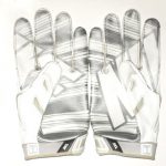 JP Holtz Pittsburgh Panthers Game Worn & Signed White & Silver Nike Gloves - Great Use!!! - Image 7