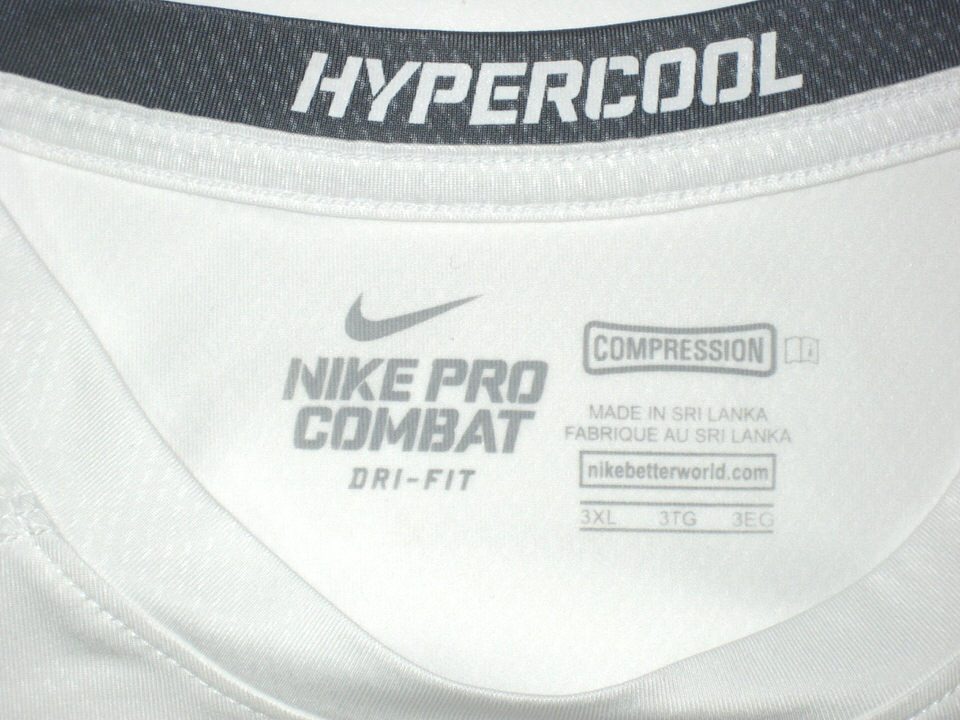 Nike Pro Combat Hypercool Long Sleeve Compression (Blue)