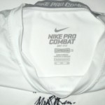 Matt Skura Duke Blue Devils Practice Worn & Signed Nike Pro Combat Long Sleeve 3XL Shirt - Image 3