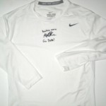 Matt Skura Duke Blue Devils Practice Worn & Signed Nike Pro Combat Long Sleeve Shirt