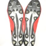 Ryan Spadola 2013 NFL Combine Issued & Signed Neon Orange and Black Adidas Adizero Cleats – Size 13