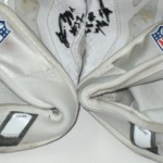 Trevin Wade New York Giants Game Worn & Signed White & Silver Nike Vapor Jet Gloves