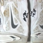 Trevin Wade New York Giants Game Worn & Signed White & Silver Nike Vapor Jet Gloves