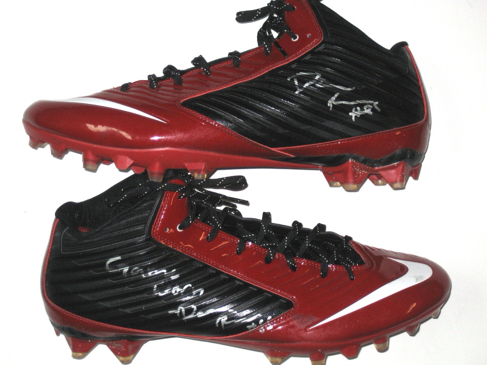 Darren Fells Arizona Cardinals Game Worn & Signed Red & Black Nike Cleats -  Big Dawg Possessions