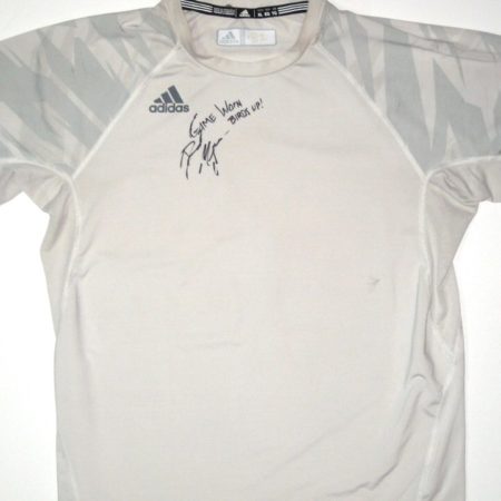 David Morgan UTSA Roadrunners #82 Game Used & Signed White & Gray Adidas XL Shirt