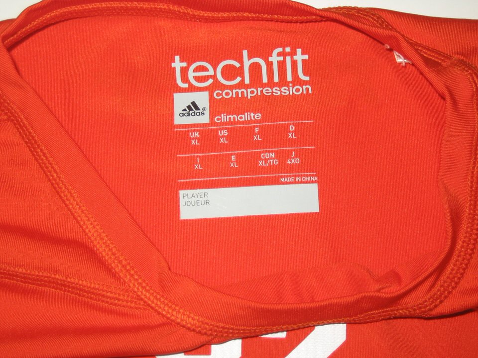 David Morgan UTSA Roadrunners #82 Training Worn Orange Adidas Techfit ...