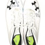 AJ Francis Miami Dolphins Game Worn & Signed White & Black Under Armour Nitro Cleats – Worn Vs Atlanta Falcons!