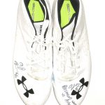 AJ Francis Miami Dolphins Game Worn & Signed White & Black Under Armour Nitro Cleats – Worn Vs Atlanta Falcons!