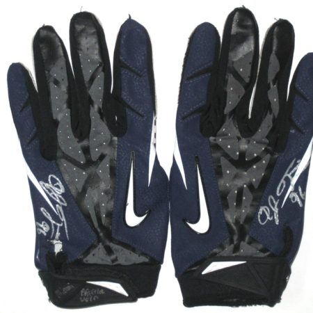 AJ Francis Miami Dolphins Practice Worn & Autographed Nike Vapor Jet Gloves