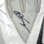 AJ Tarpley Stanford Cardinal Game Worn & Signed White & Silver Nike Vapor Carbon Gloves - Image 2