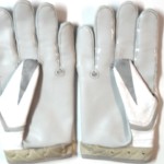 AJ Tarpley Stanford Cardinal Game Worn & Signed White & Silver Nike Vapor Carbon Gloves - Image 5