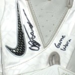 AJ Tarpley Stanford Cardinal Game Worn & Signed White & Silver Nike Vapor Carbon Gloves - Image 3