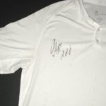 Darrel Young Travel Worn & Signed Official Washington Redskins Nike Dri-Fit XL Polo Shirt