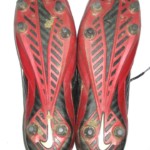 Darren Fells 2015 Arizona Cardinals Game Worn & Signed Red & Black Nike Speed Cleats