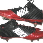 Darren Fells 2015 Arizona Cardinals Game Worn & Signed Red & Black Nike Cleats - Image 4