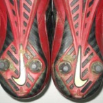 Darren Fells 2015 Arizona Cardinals Game Worn & Signed Red & Black Nike Cleats - Image 10