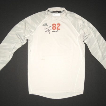David Morgan Game Worn & Signed UTSA Roadrunners #82 Long Sleeve Adidas XL Shirt