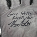 Henry Anderson Indianapolis Colts Rookie Game Worn & Signed White, Gray & Black Nike Gloves