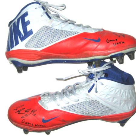 Jay Bromley New York Giants Game Worn & Signed Nike Cleats