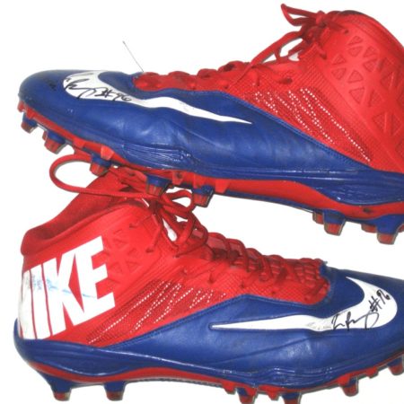 Jay Bromley New York Giants Game Worn & Signed Nike Cleats