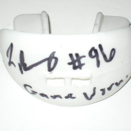 Jay Bromley New York Giants Game Worn & Autographed White Vettex Mouthguard