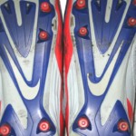 Orleans Darkwa New York Giants Game Used & Signed Red, Gray & Blue Nike Cleats