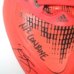 Ryan Spadola 2013 NFL Combine Issued & Signed Orange, Gray & Black Adidas Crazyquick Cleats - Image 5