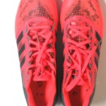 Ryan Spadola 2013 NFL Combine Issued & Signed Orange, Gray & Black Adidas Crazyquick Cleats - Image 2