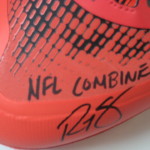 Ryan Spadola 2013 NFL Combine Issued & Signed Orange, Gray & Black Adidas Crazyquick Cleats - Image 6