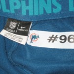 AJ Francis Player Issued Blue Miami Dolphins #96 Nike Therma-FIT 3XL Sweatpants
