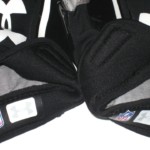 AJ Francis Miami Dolphins Practice Worn & Signed White, Gray & Black Under Armour Gloves - Image 5