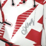 AJ Tarpley Stanford Cardinal Game Worn & Signed Red & White Nike Superbad XL Gloves