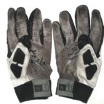 Henry Anderson Stanford Cardinal Game Worn & Signed White, Gray & Black Nike Gloves