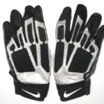 Henry Anderson Stanford Cardinal Game Worn & Signed White, Gray & Black Nike Gloves - Image 5