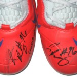 Jay Bromley New York Giants Game Worn & Signed Gray, Red & Blue Nike Cleats - Image 5