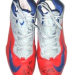 Jay Bromley New York Giants Game Worn & Signed Gray, Red & Blue Nike Cleats - Image 2