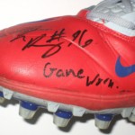 Jay Bromley New York Giants Game Worn & Signed Gray, Red & Blue Nike Cleats