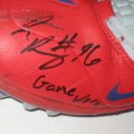 Jay Bromley New York Giants Game Worn & Signed Gray, Red & Blue Nike Cleats