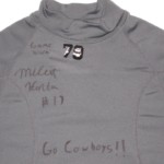 Michael Hunter Game Worn & Signed Oklahoma State Cowboys Russell Long Sleeve Mock Neck Shirt - Image 2