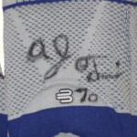 AJ Francis Tampa Bay Buccaneers Game Worn & Signed Gray & Blue Bauerfeind Knee Sleeves