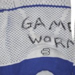 AJ Francis Tampa Bay Buccaneers Game Worn & Signed Gray & Blue Bauerfeind Knee Sleeves