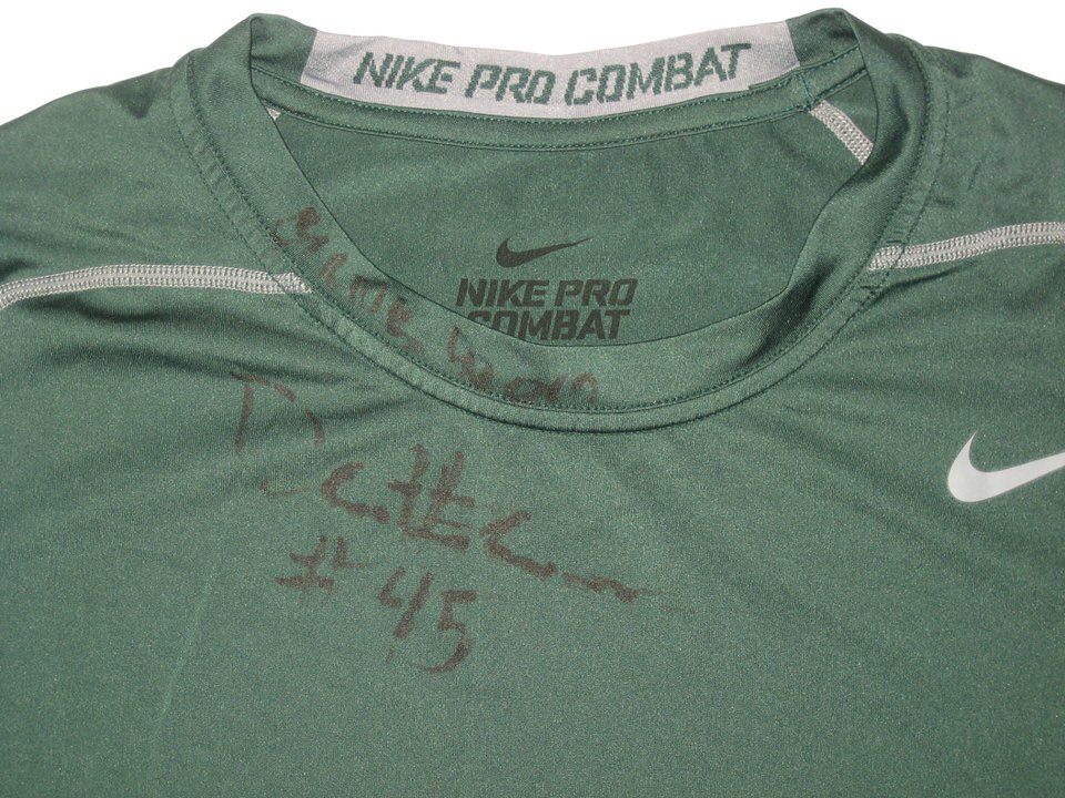 Interesante estimular Destino Darien Harris Michigan State Spartans Game Worn & Signed Green Nike Pro  Combat Compression XL Shirt - Big Dawg Possessions